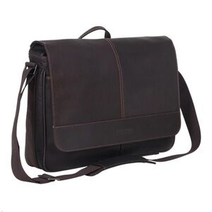 Kenneth Cole Brown Leather Messenger Bag